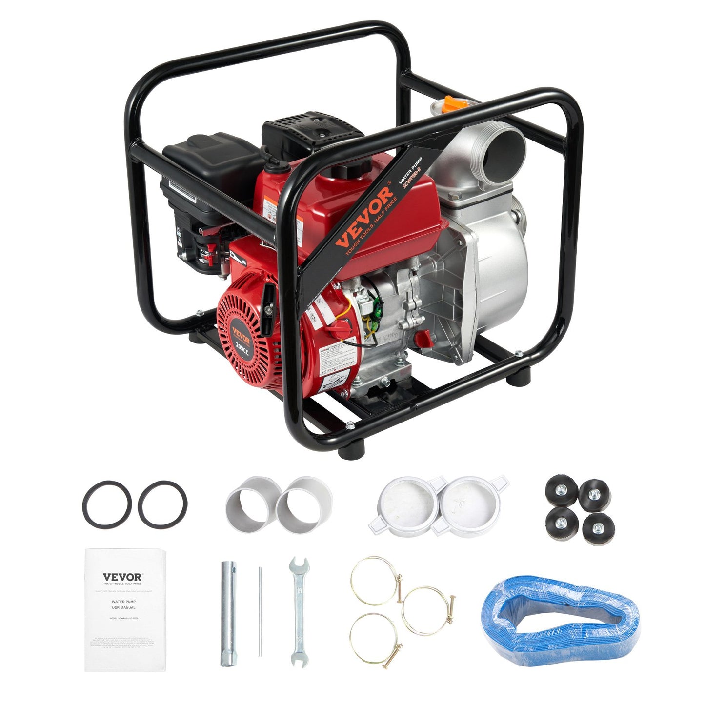 Gasoline Engine Water Pump Gas Powered — view 2