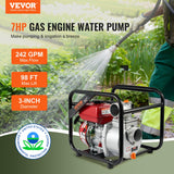 Gasoline Engine Water Pump Gas Powered — view 3