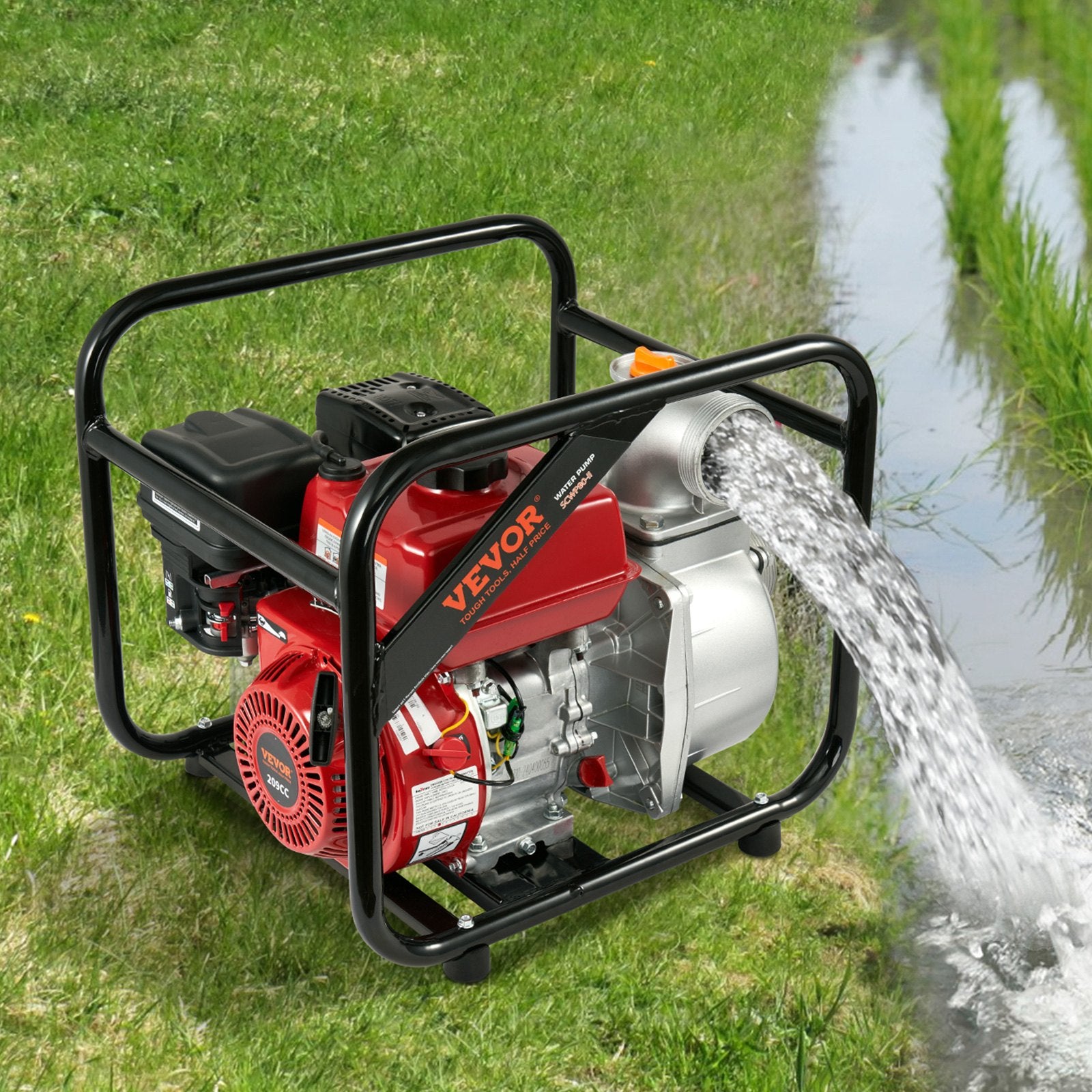 Gasoline Engine Water Pump Gas Powered — view 9