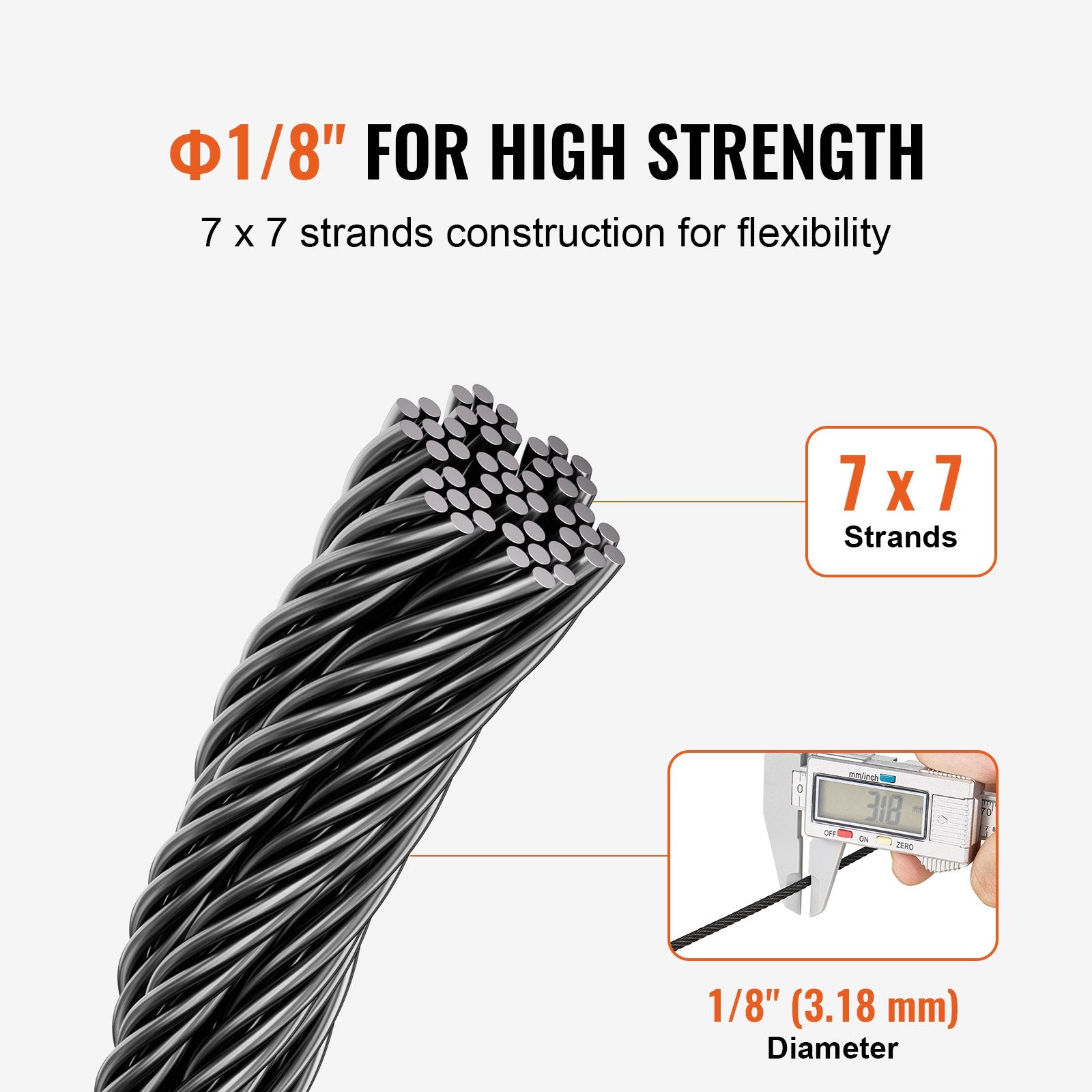 T316 Stainless Steel Cable 3.18mm — view 4