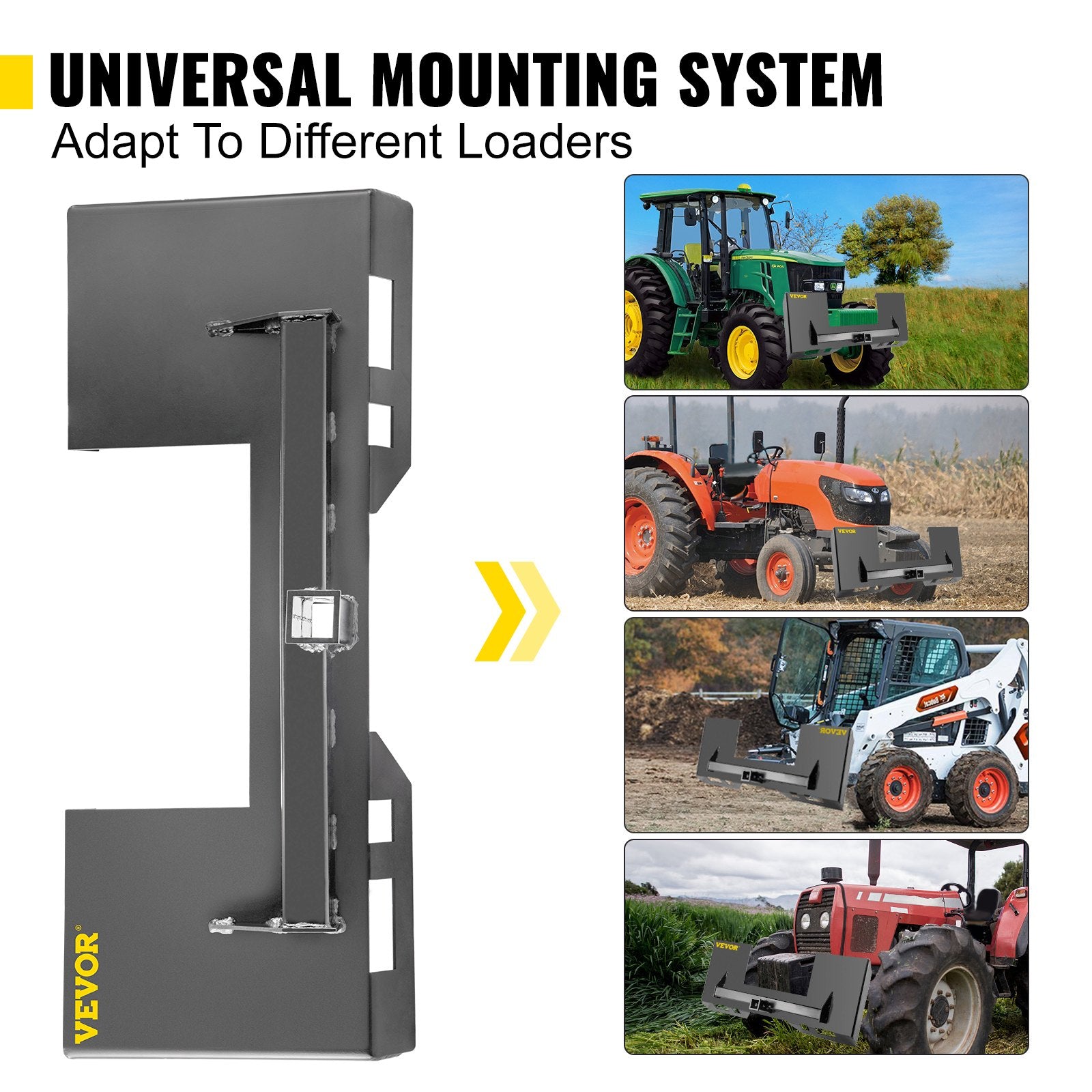 Universal Skid Steer Mount Plate — view 5