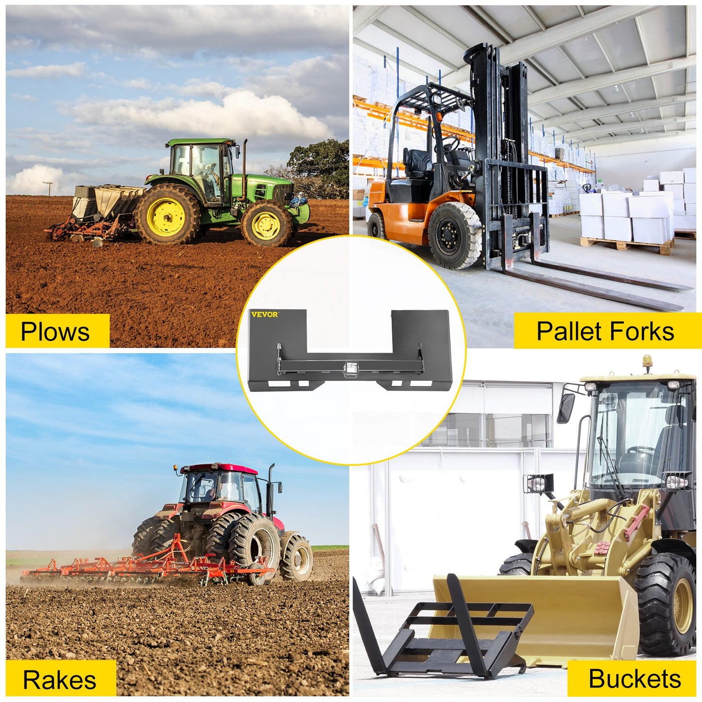 Universal Skid Steer Mount Plate — view 8