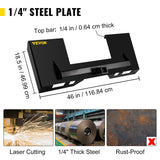 Universal Skid Steer Mount Plate — view 3