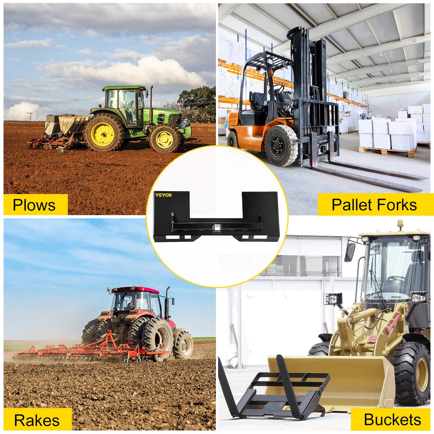 Universal Skid Steer Mount Plate — view 8