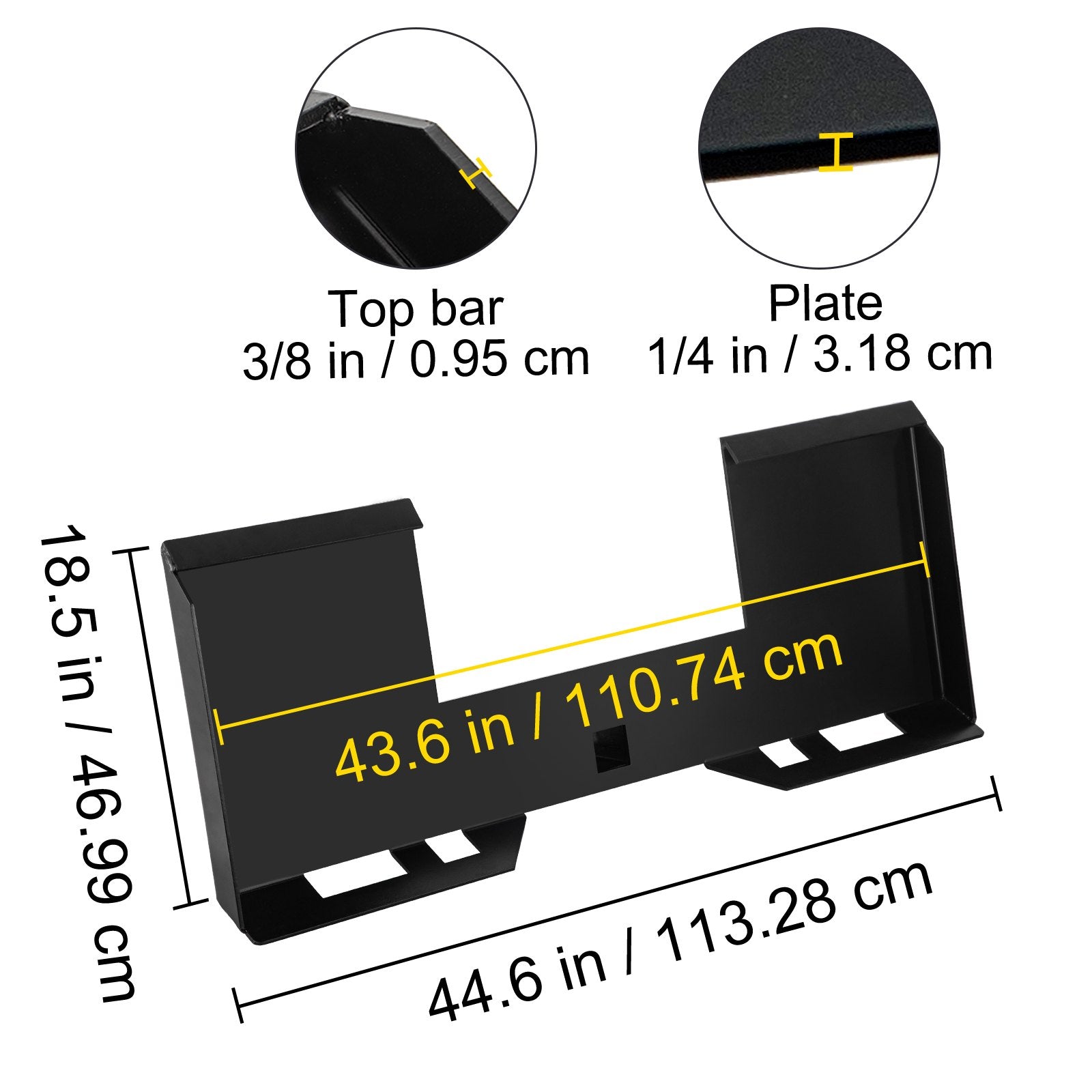 Universal Skid Steer Mount Plate — view 9