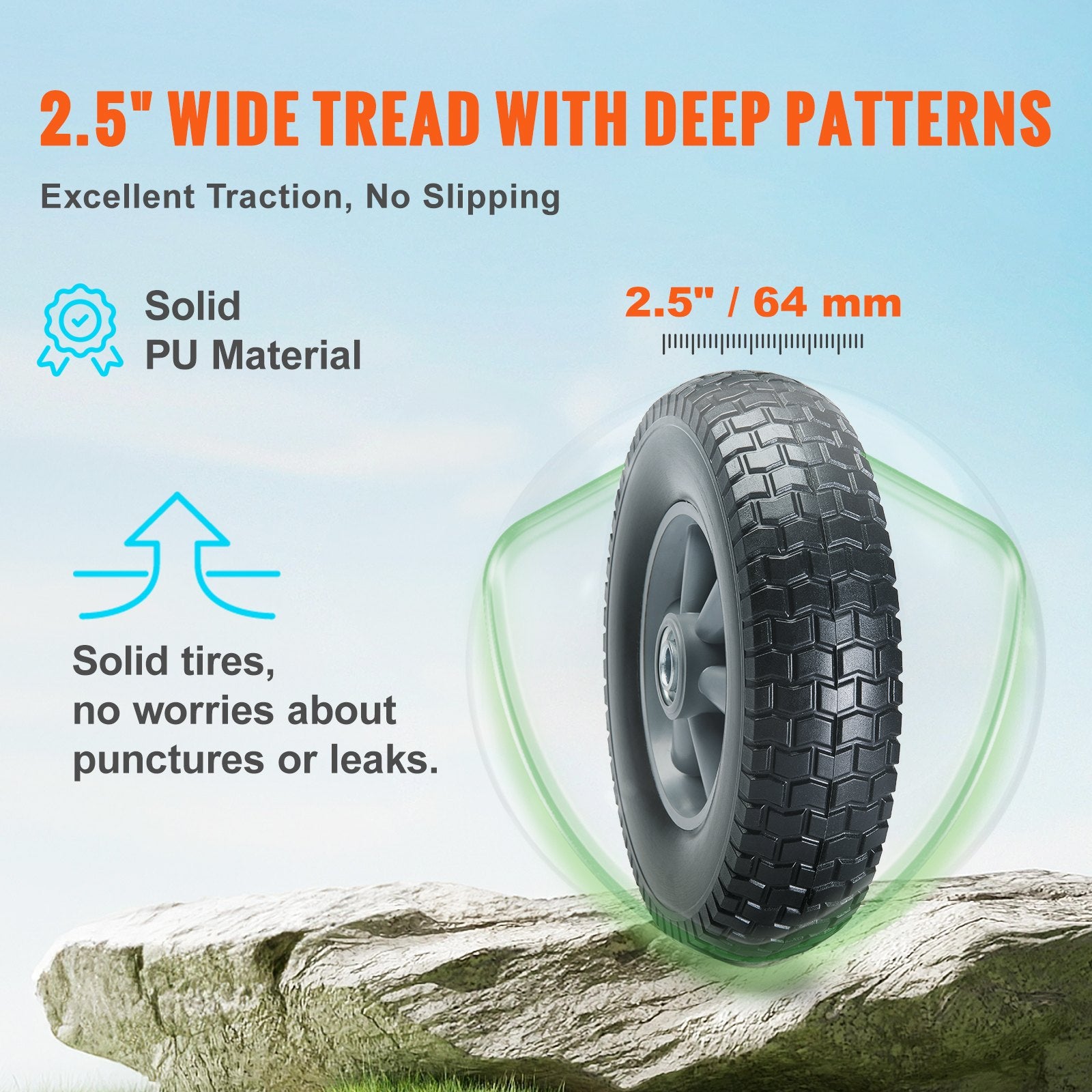 Solid PU Run-Flat Tyre Wheel — view 4
