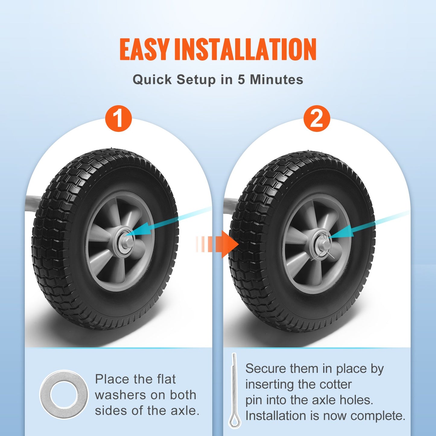 Solid PU Run-Flat Tyre Wheel — view 6
