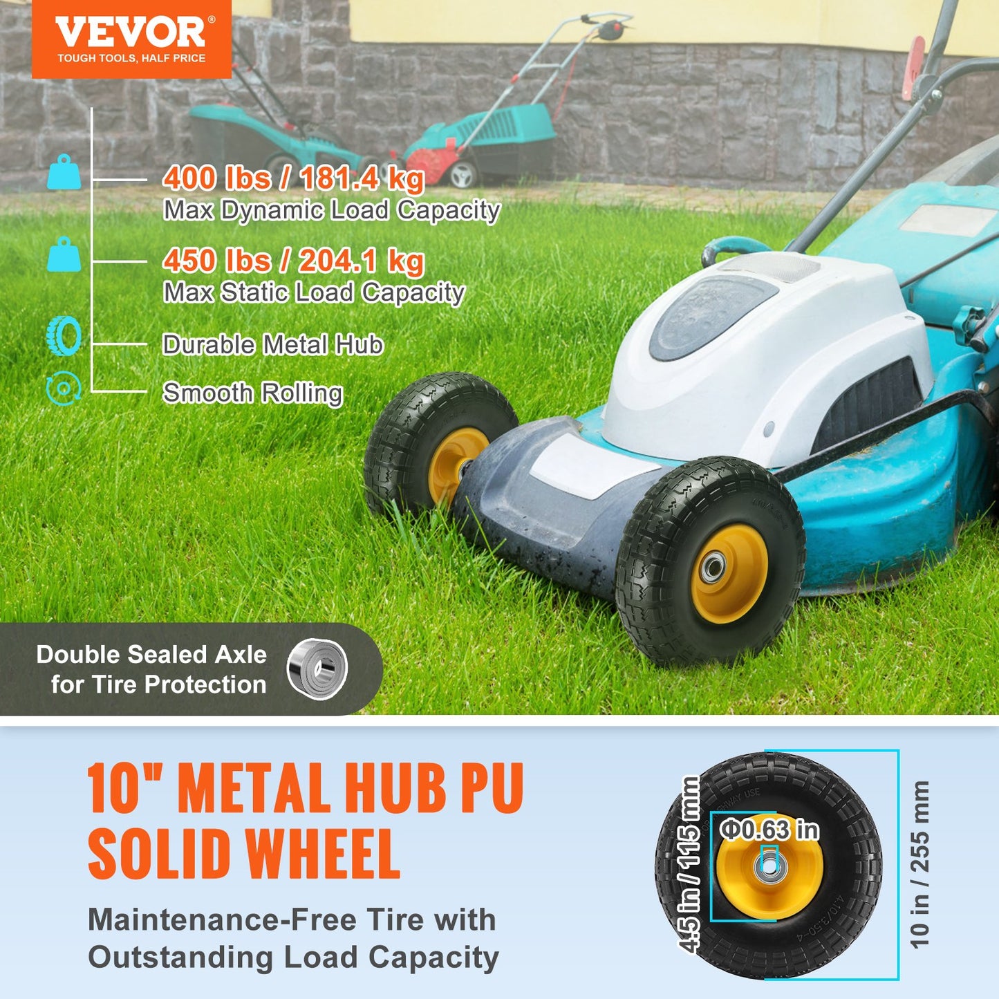 Solid PU Run-Flat Tire Wheel — view 3
