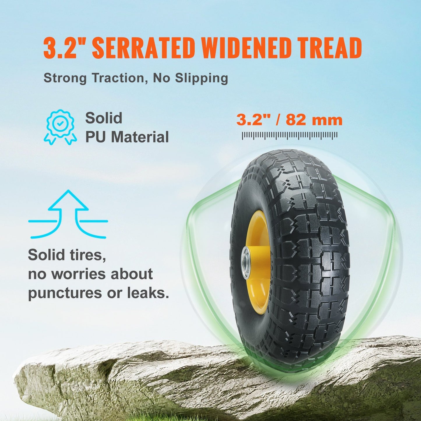 Solid PU Run-Flat Tire Wheel — view 4