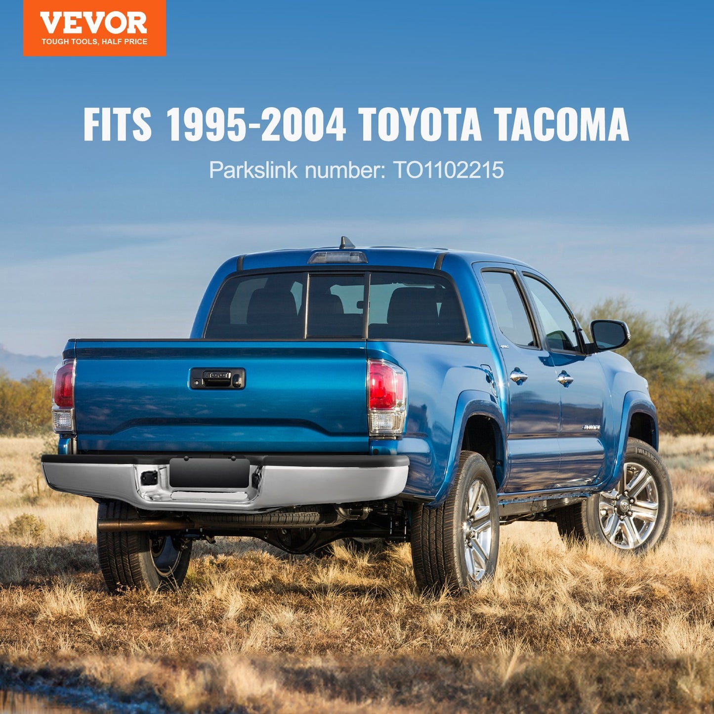 Rear Step Bumper Chrome Steel — view 3
