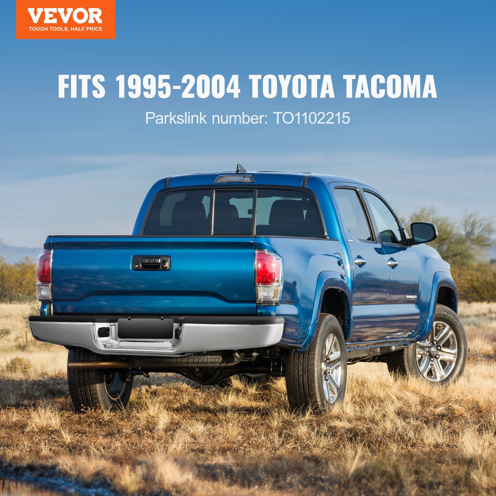 Rear Step Bumper Chrome Steel — view 3