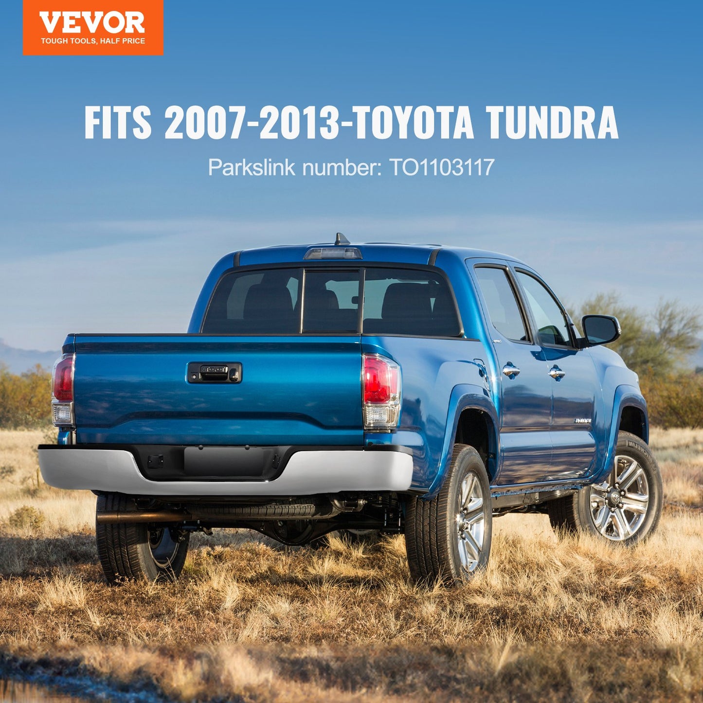 Rear Step Bumper Chrome Steel — view 3