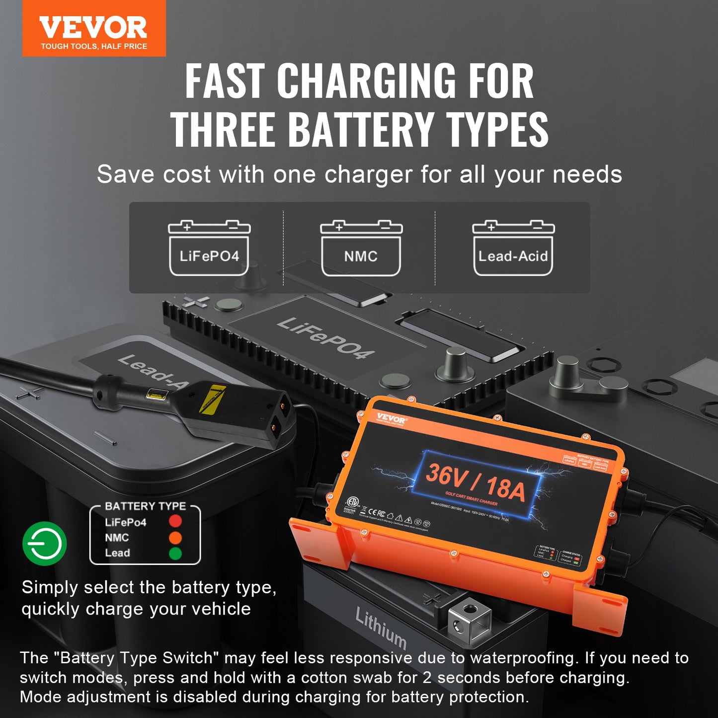 18 AMP Golf Cart Smart — view 3