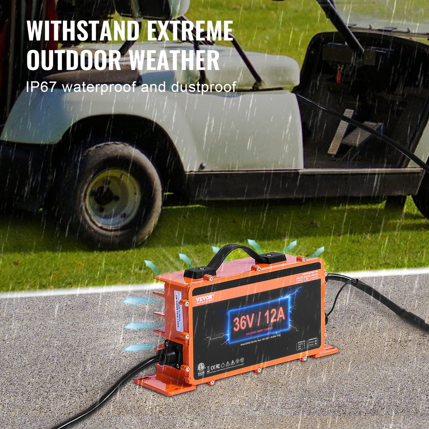12 AMP Golf Cart Smart Battery — view 5