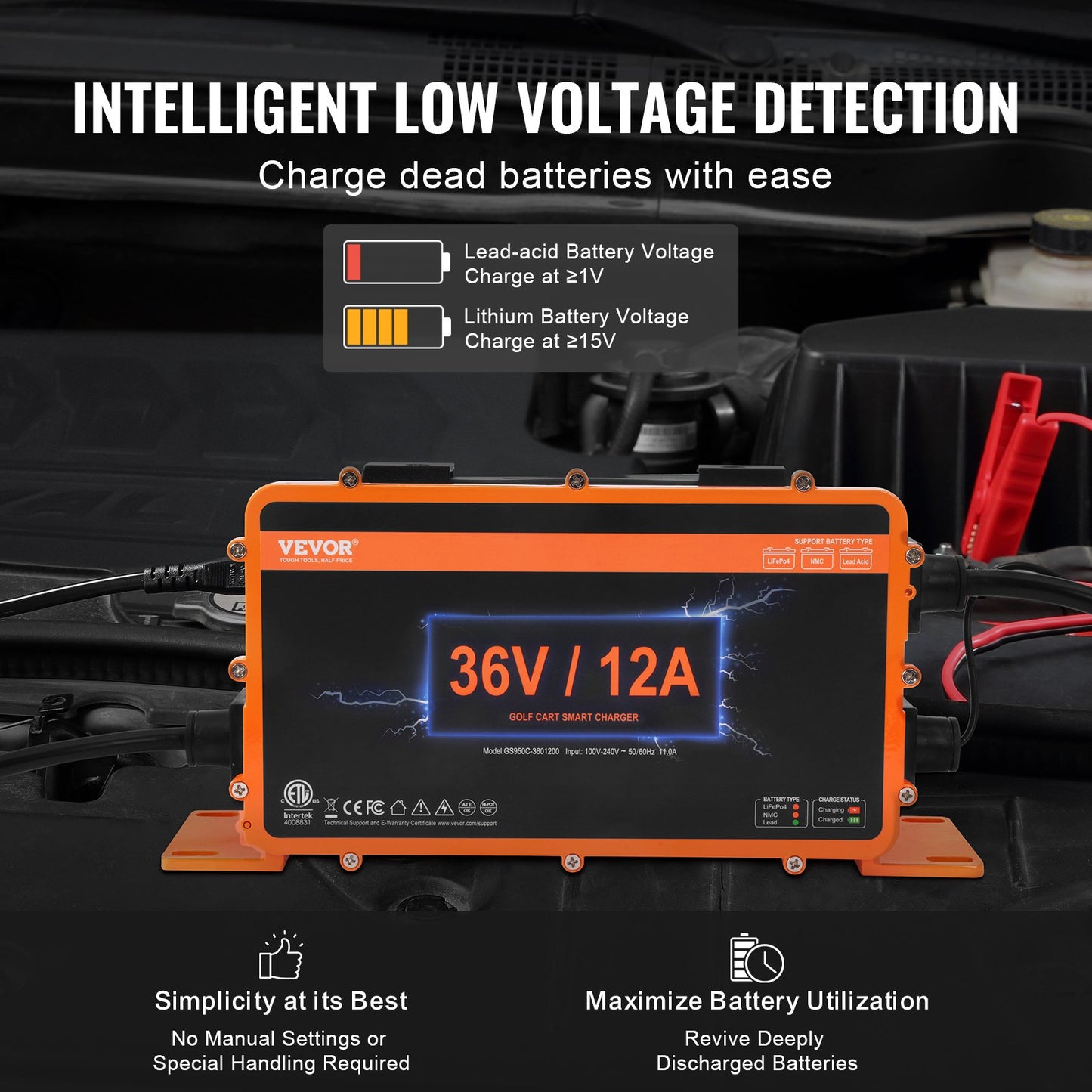 12 AMP Golf Cart Smart Battery — view 6