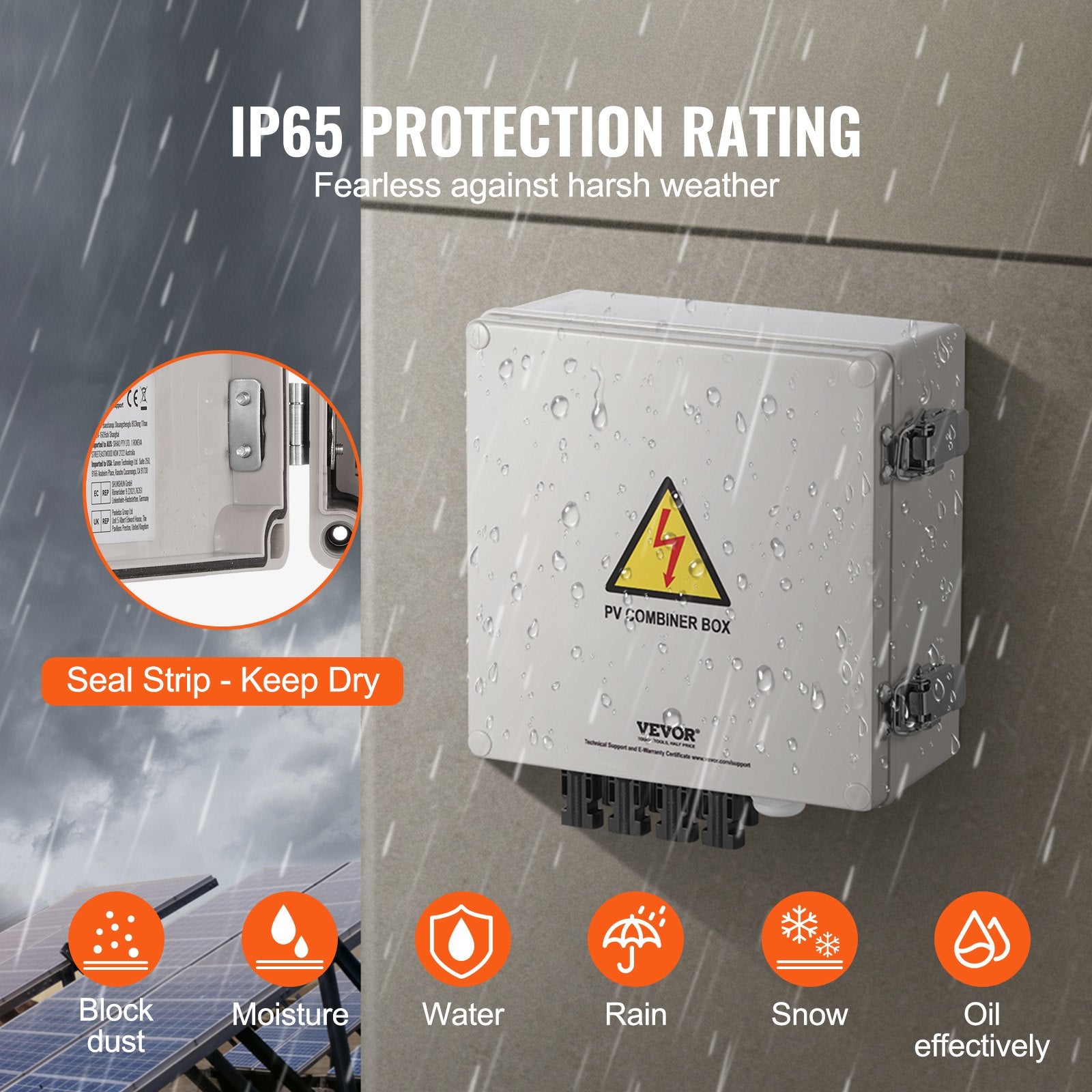 Solar PV Combiner Box 4 String — view 5