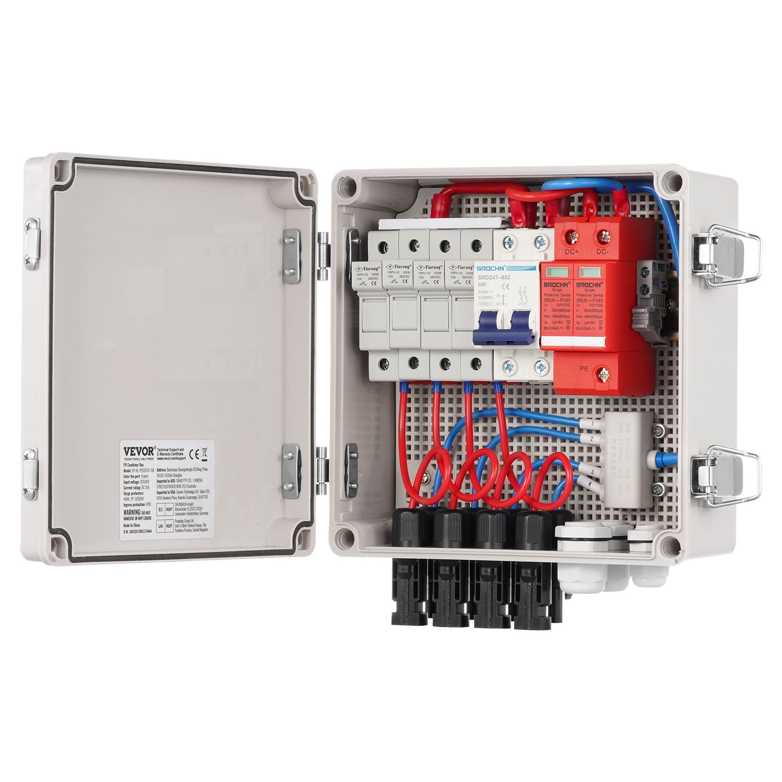 Solar PV Combiner Box 4 String — view 11