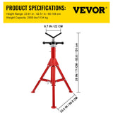 Pipe Jack Stand V-Head Foldable — view 8