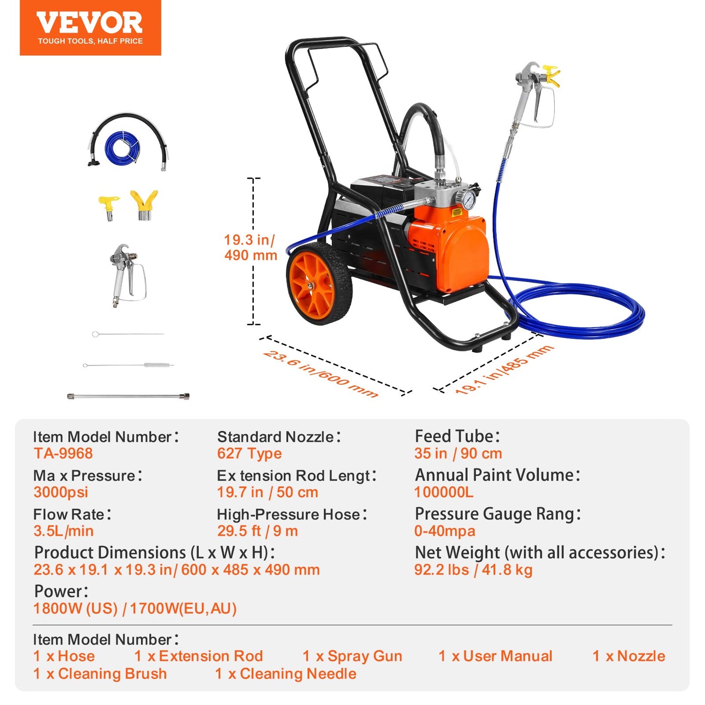 Cart Airless Paint Sprayer Diaphragm Paint — view 8