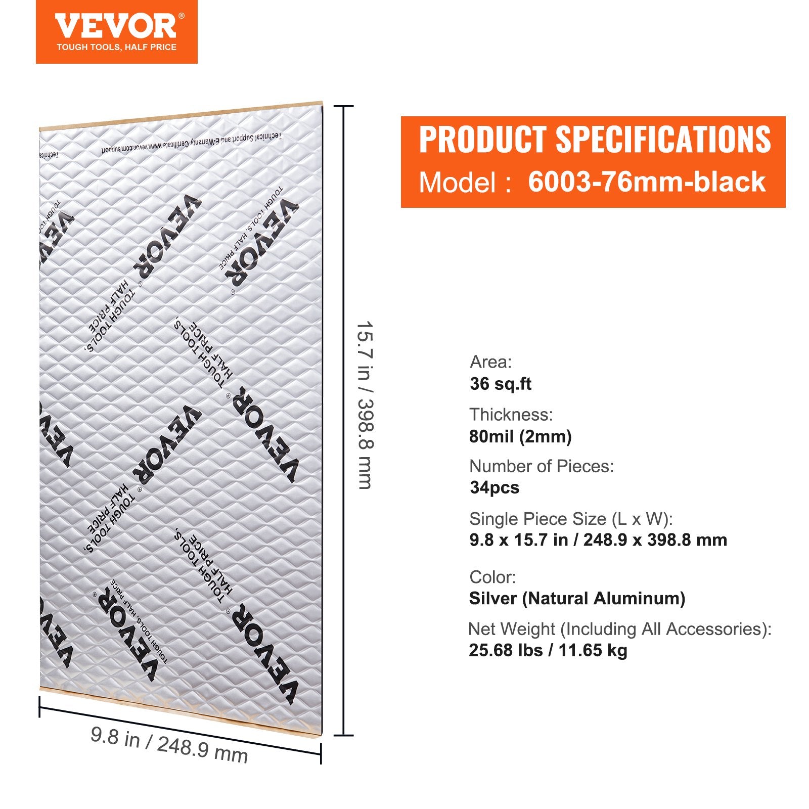 Car Sound Deadening Mat, 80 — view 8