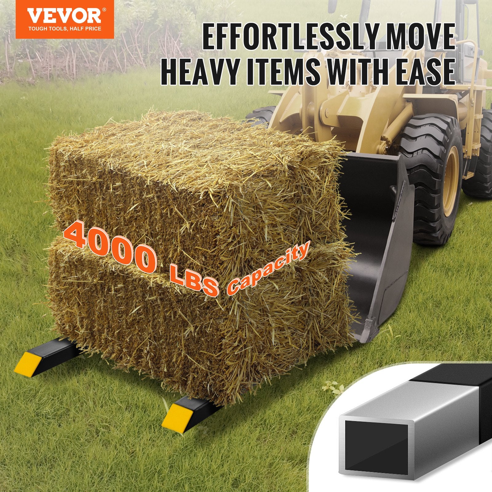 Pallet Forks, 907 kg Clamp — view 3