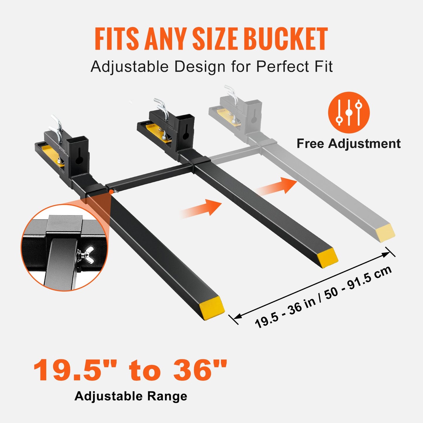 Pallet Forks, 907 kg Clamp — view 5