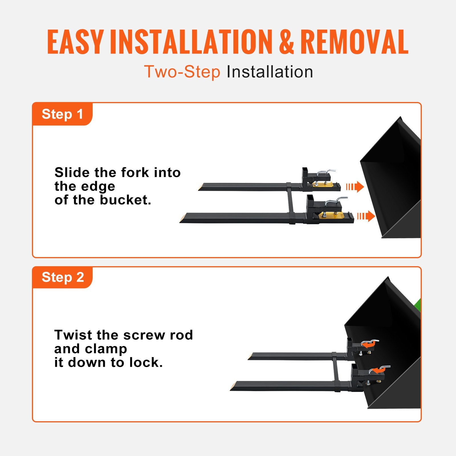 Pallet Forks, 907 kg Clamp — view 7