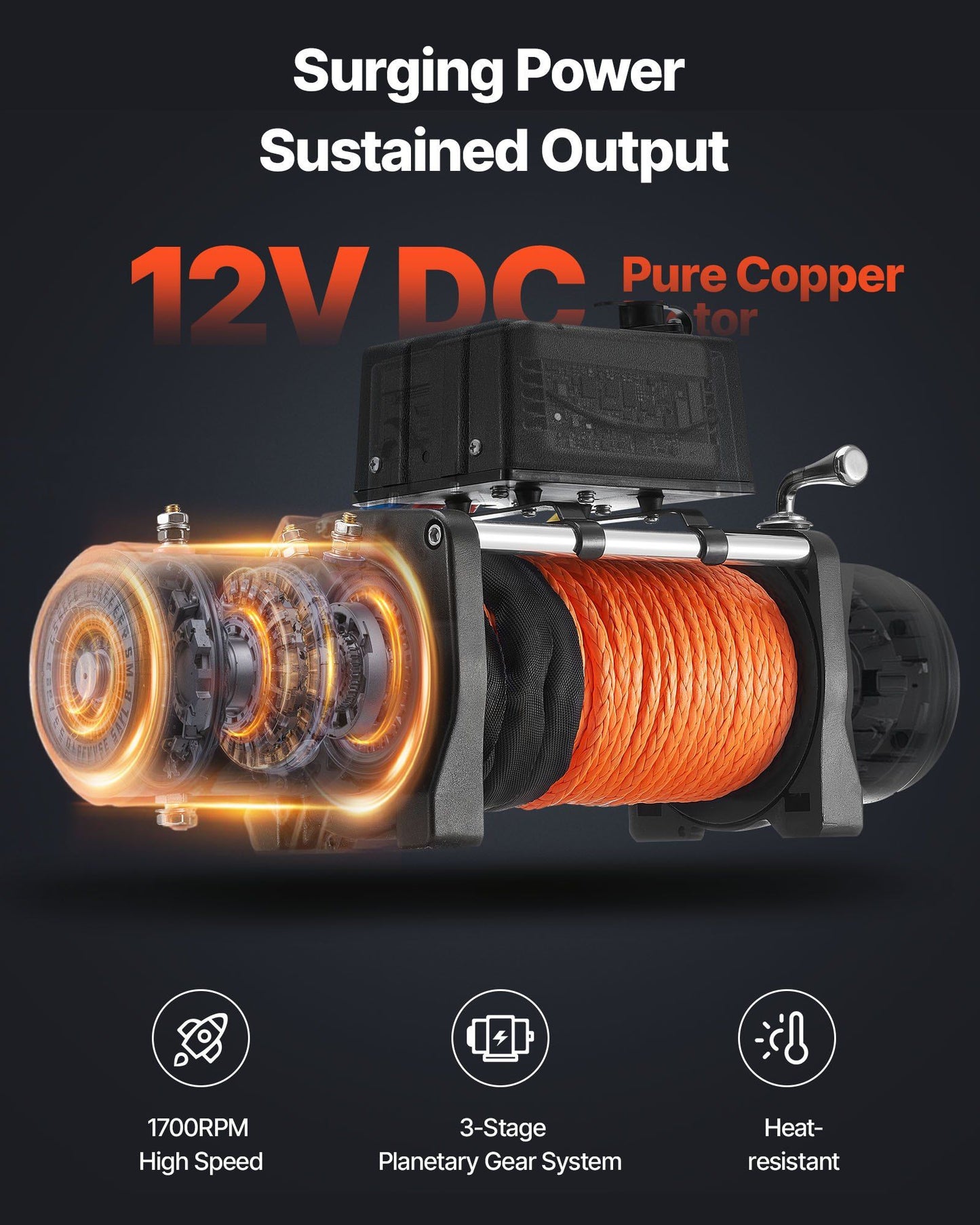 Electric Winch 5400 kg Load Capacity — view 4