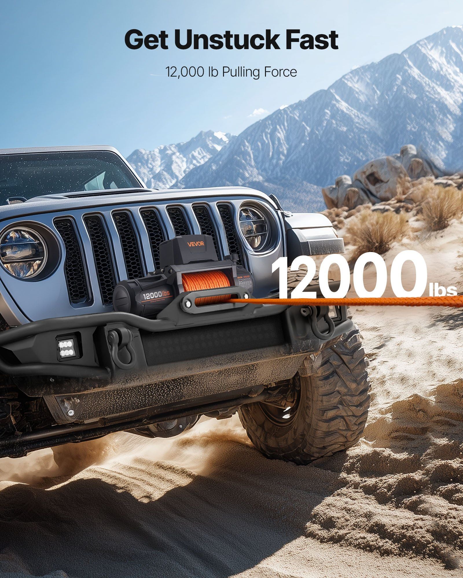 Electric Winch 5400 kg Load Capacity — view 3