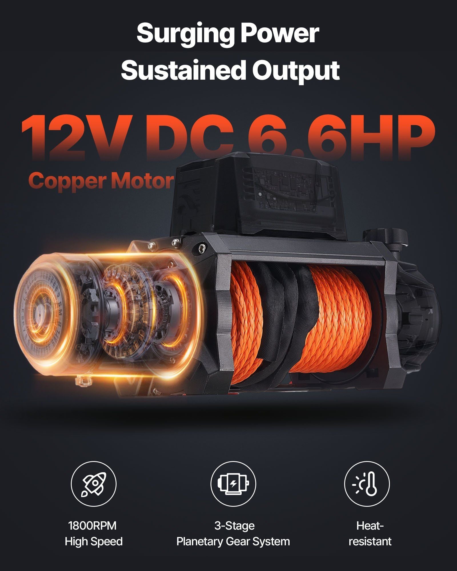 Electric Winch 5400 kg Load Capacity — view 4