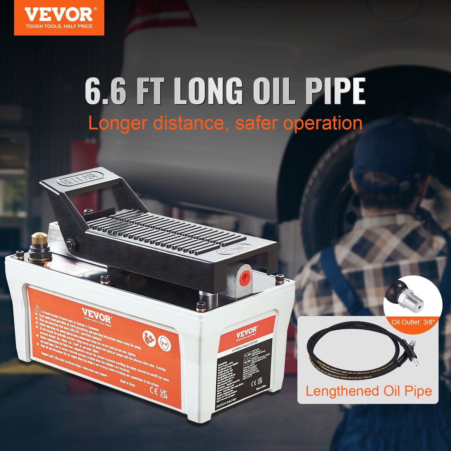 Air Hydraulic Pump, 10,000 PSI — view 3