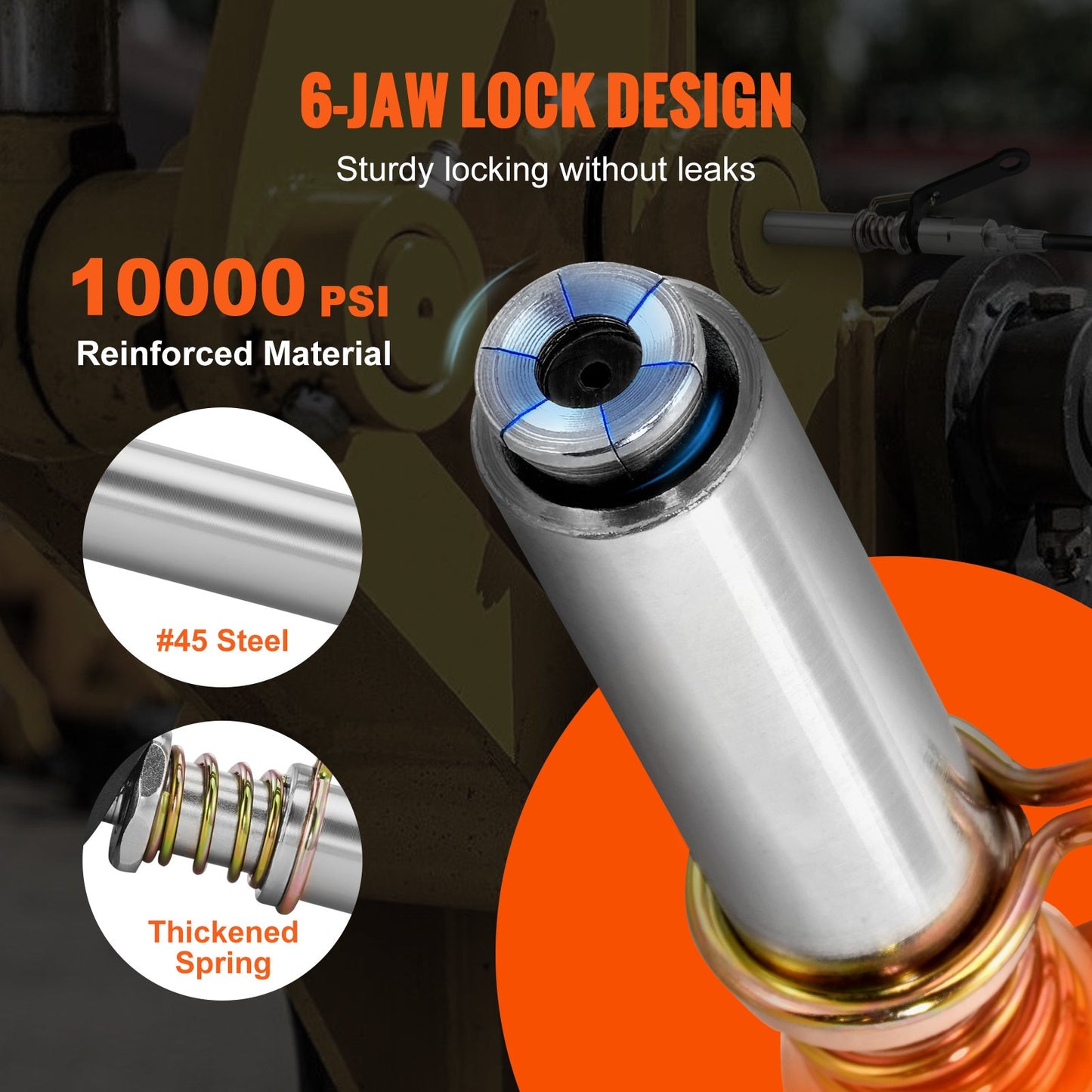 Grease Gun Coupler High Pressure — view 4