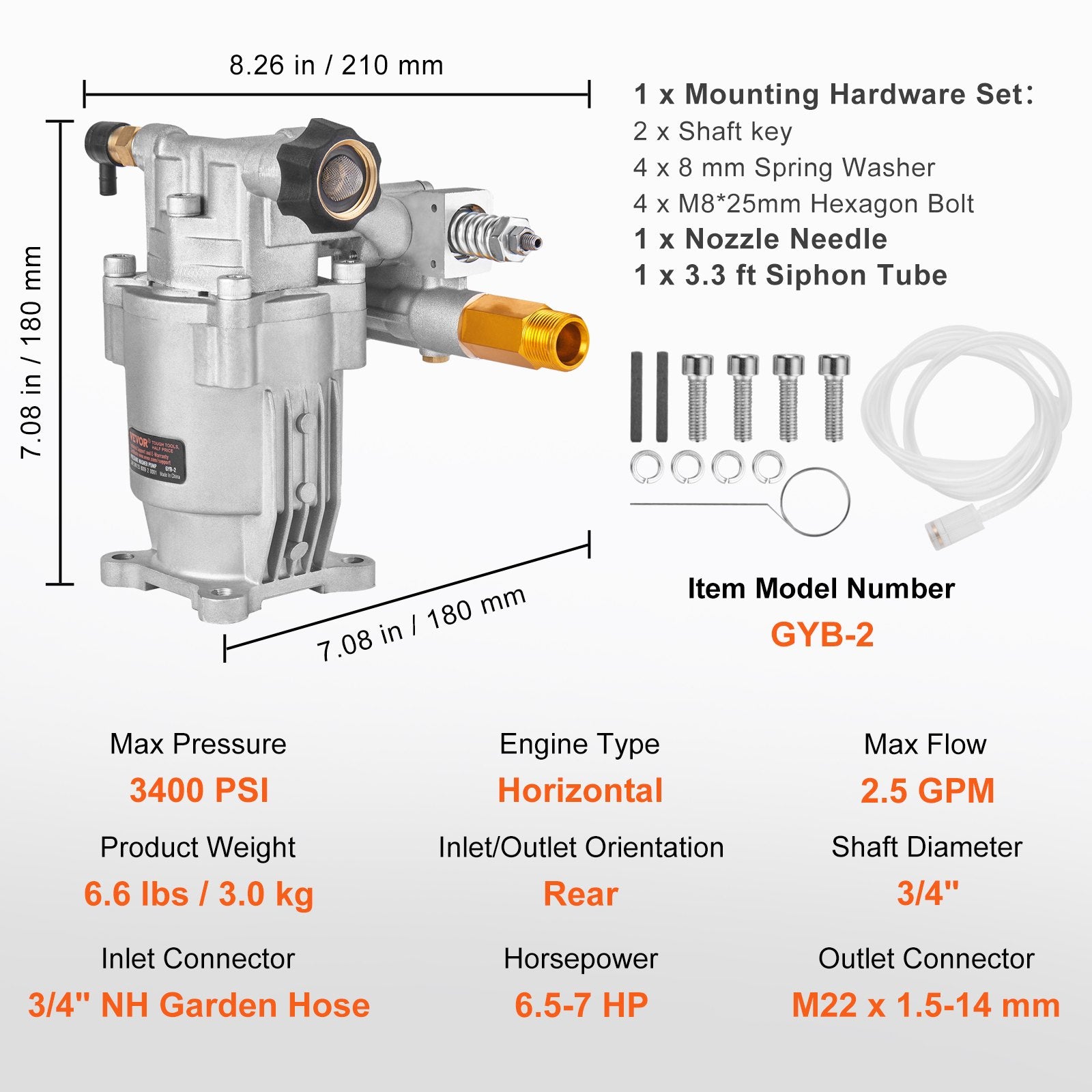 Pressure Washer Pump, 19 mm — view 8