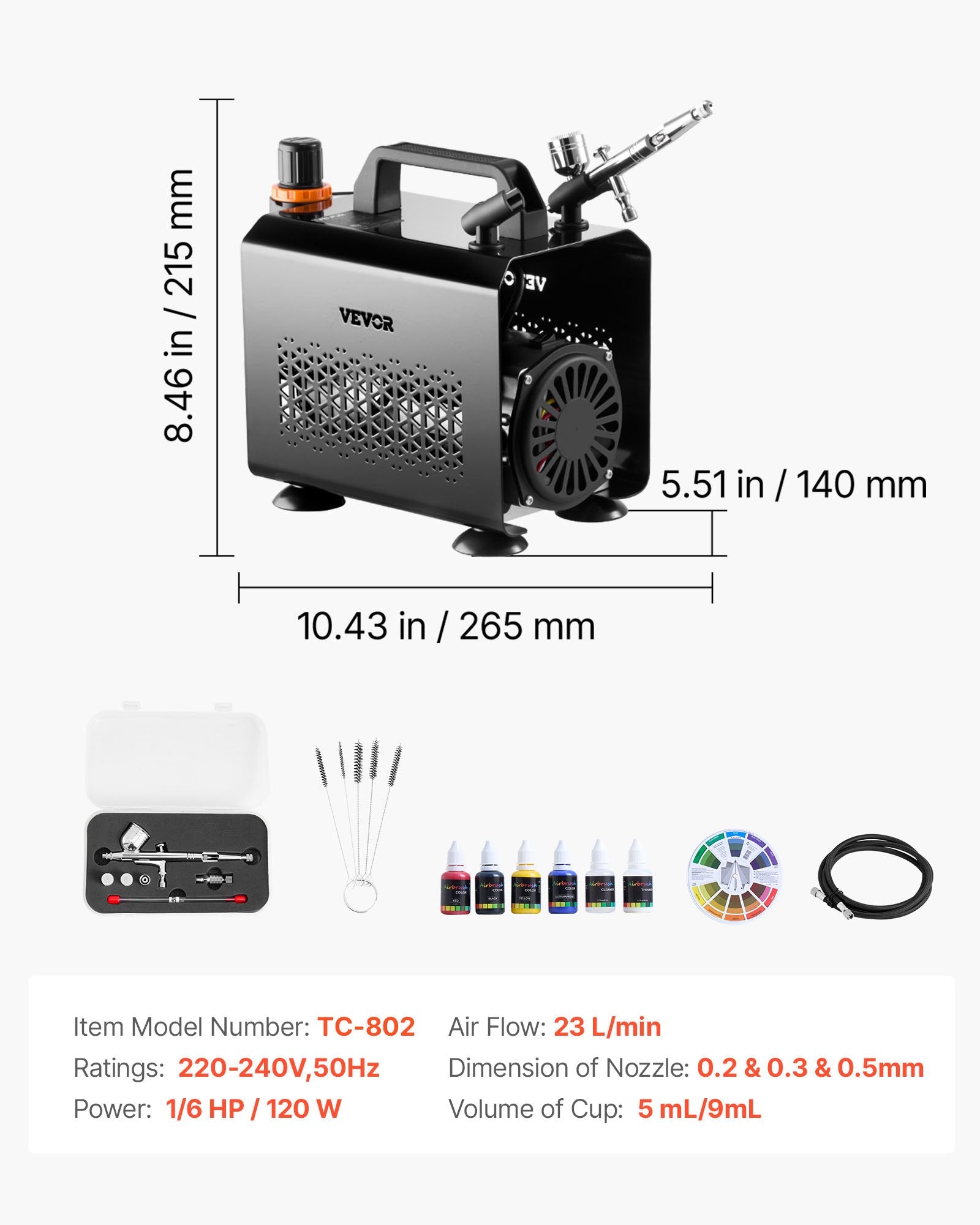 Airbrush Kit - 1/6 HP — view 8