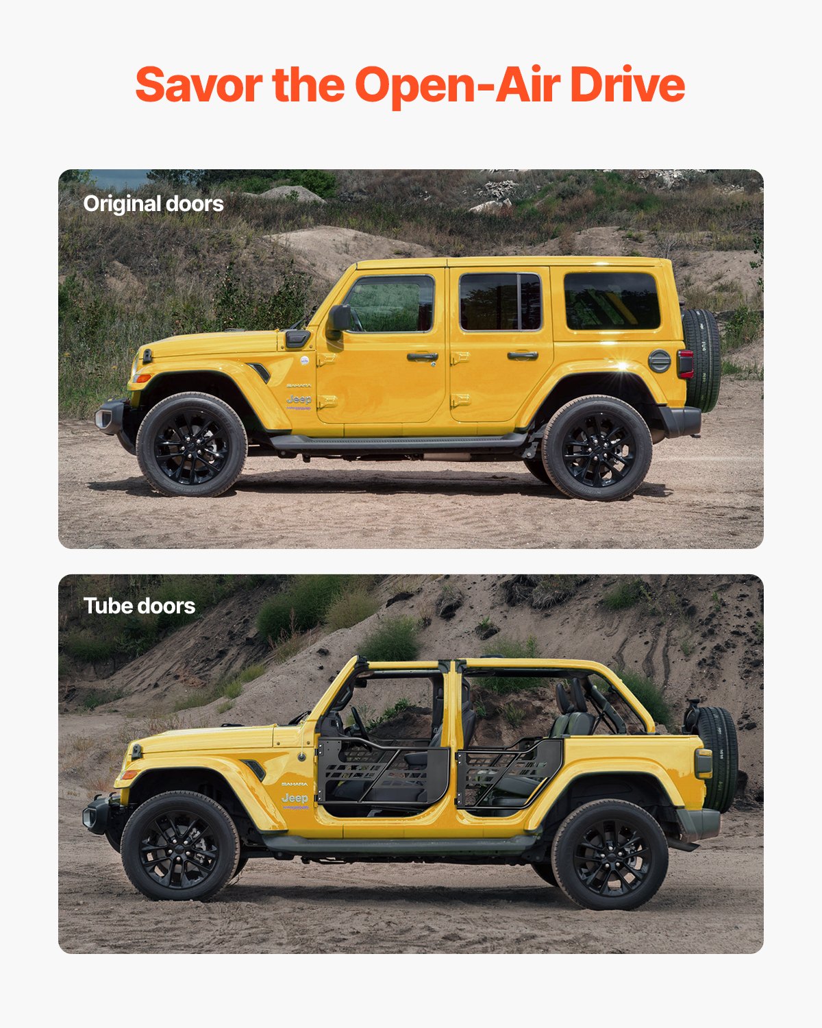 Jeep Tube Doors, 4-Door, Hunting — view 7