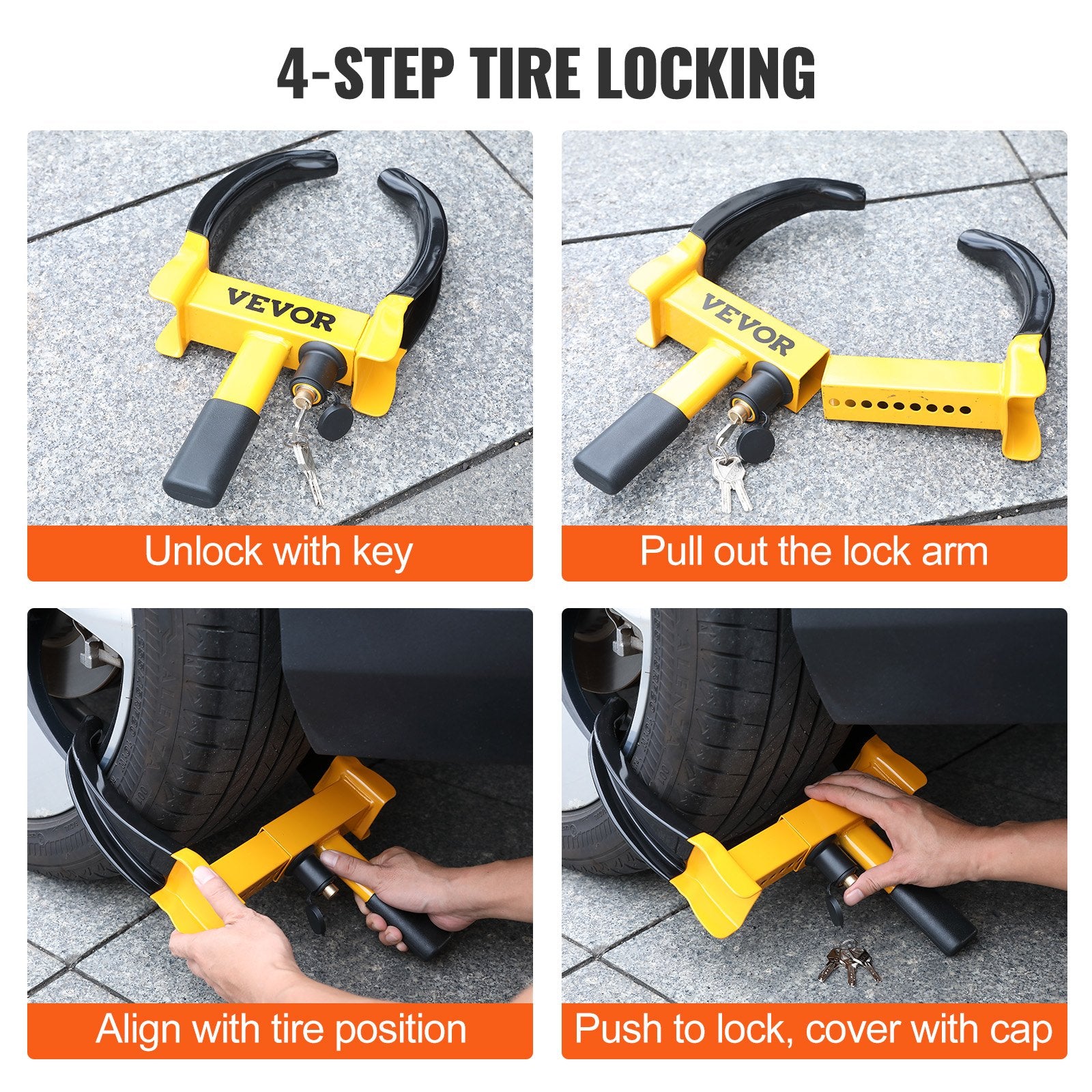Wheel Lock, 2 Packs Universal — view 6