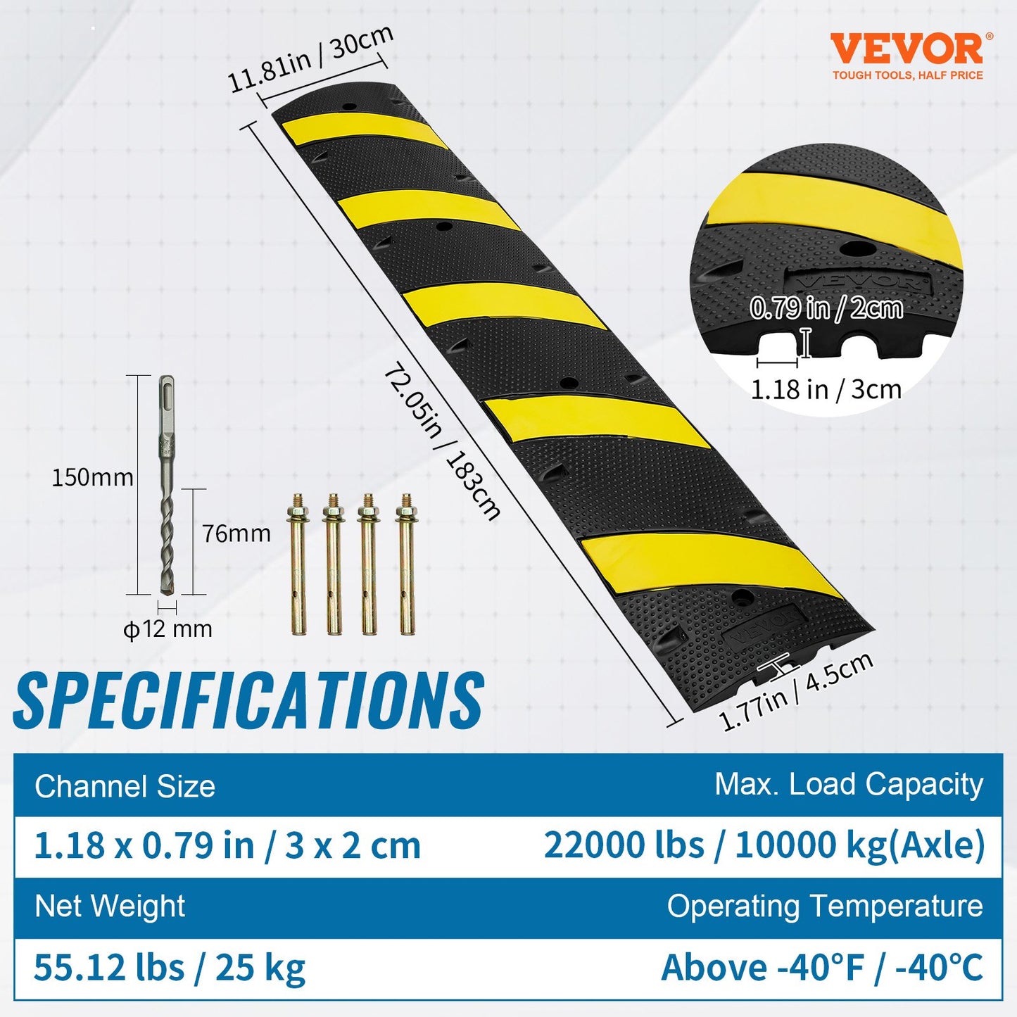 6 ft Rubber Speed Hump — view 8