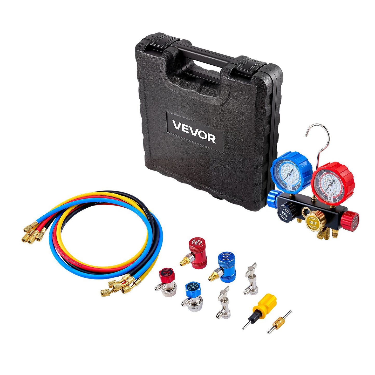 AC manifold gauge set, 4 way — view 10