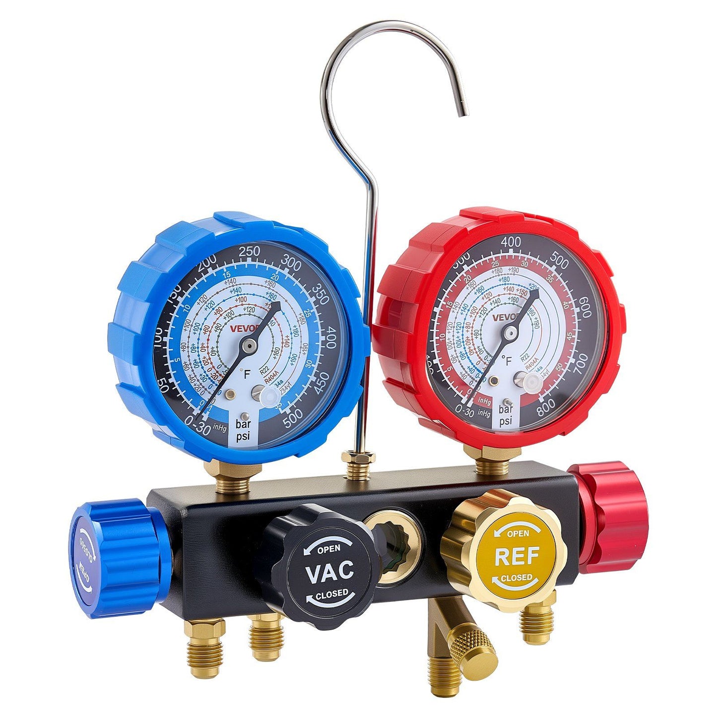 AC manifold gauge set, 4 way — view 11