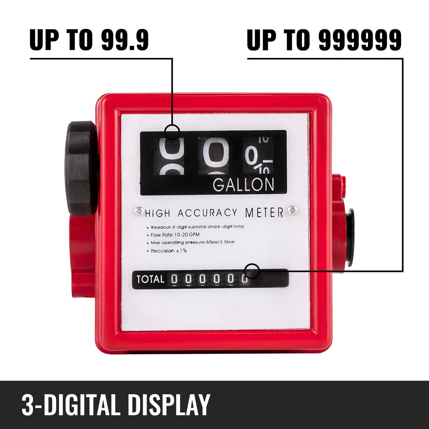 Mechanical Fuel Meter 20 GPM — view 4