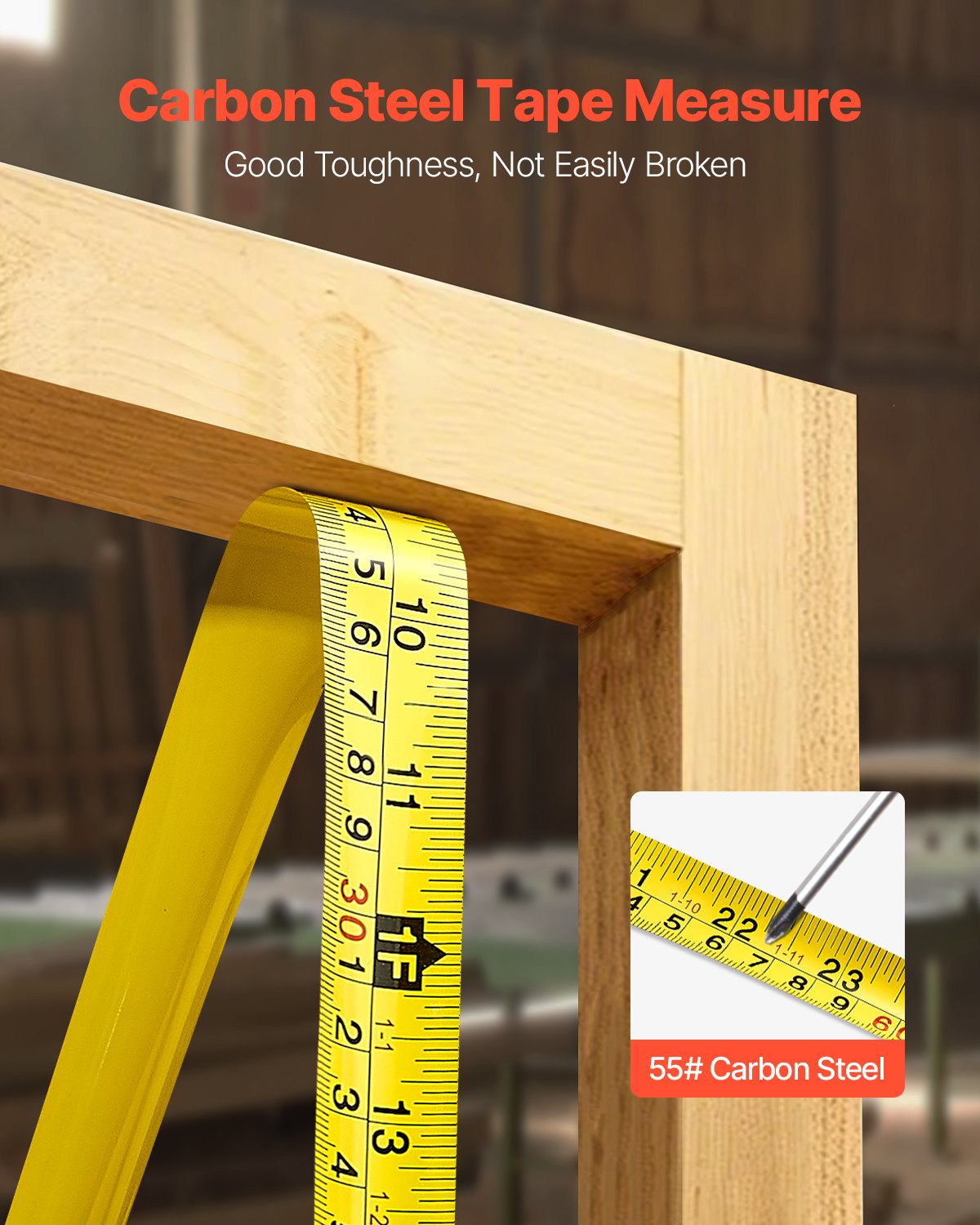 Tape Measure 7620mm Retractable Imperial — view 4
