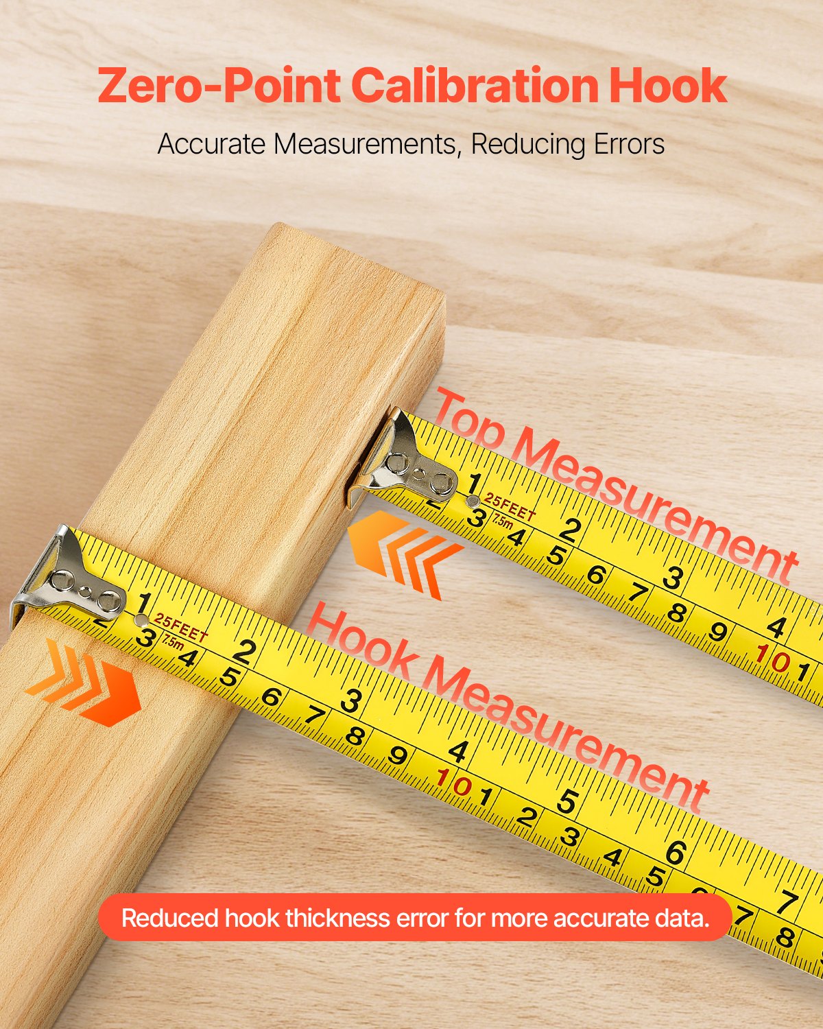 Tape Measure 7620mm Retractable Imperial — view 7