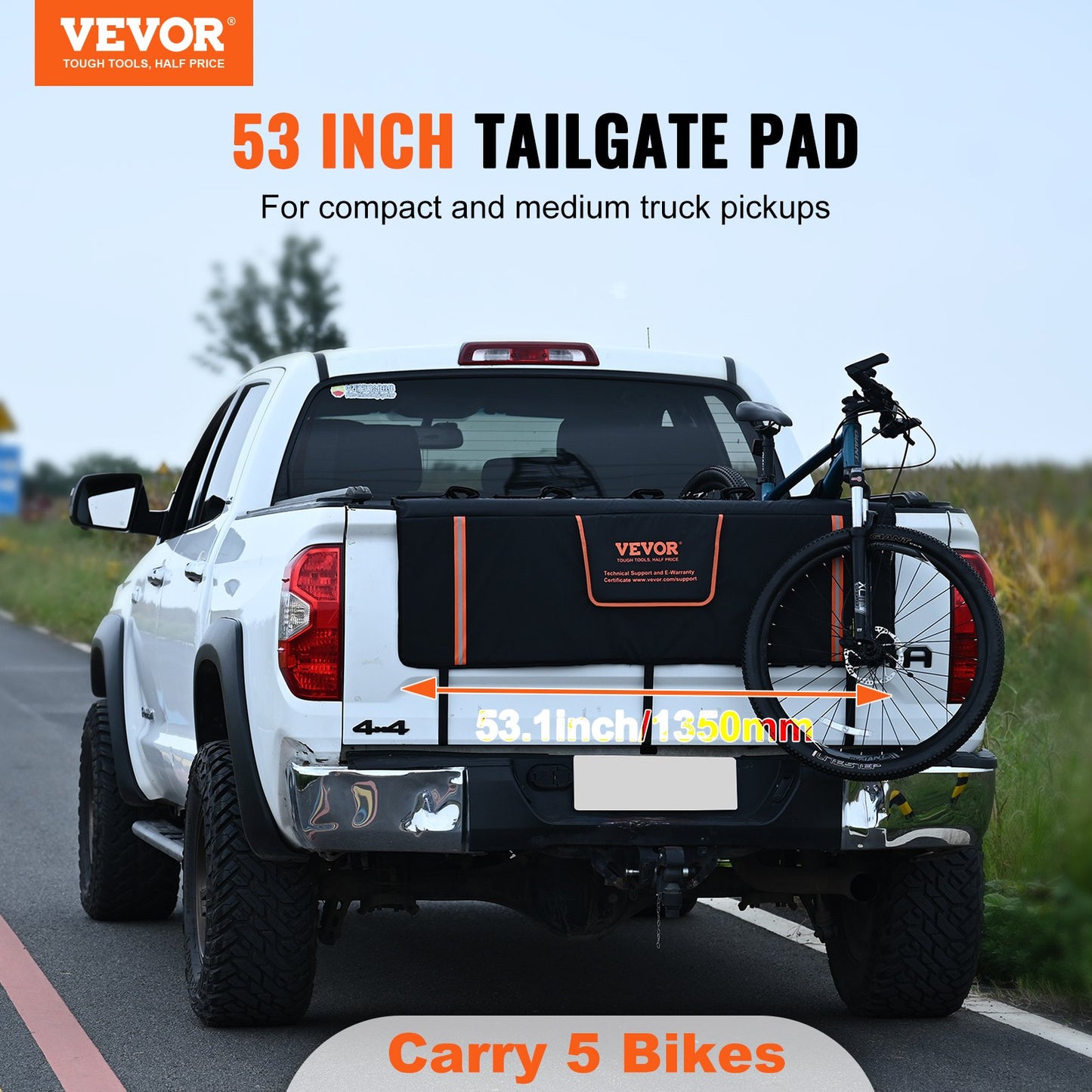 53-inch Tailgate Pad 5-Bike Pickup — view 3