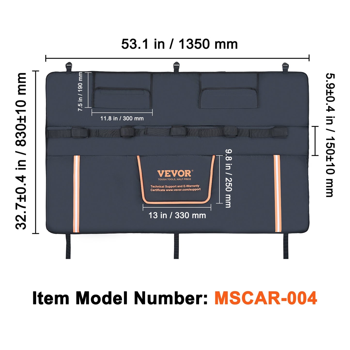 53-inch Tailgate Pad 5-Bike Pickup — view 8