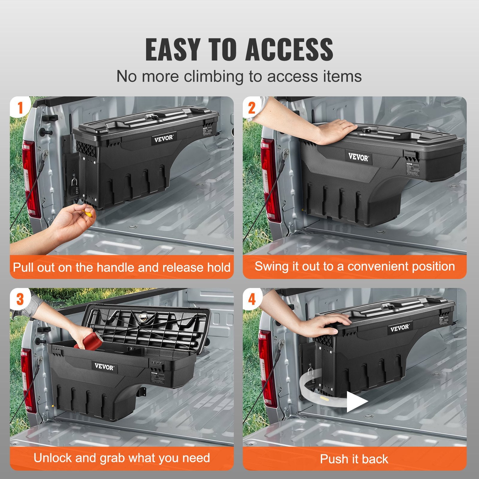 Truck Bed Storage Box, Lockable — view 5