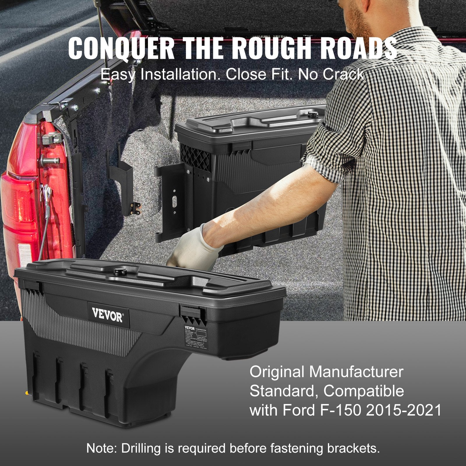 Truck Bed Storage Box, Lockable — view 7