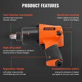 Air Impact Wrench 1/2 Square — view 4