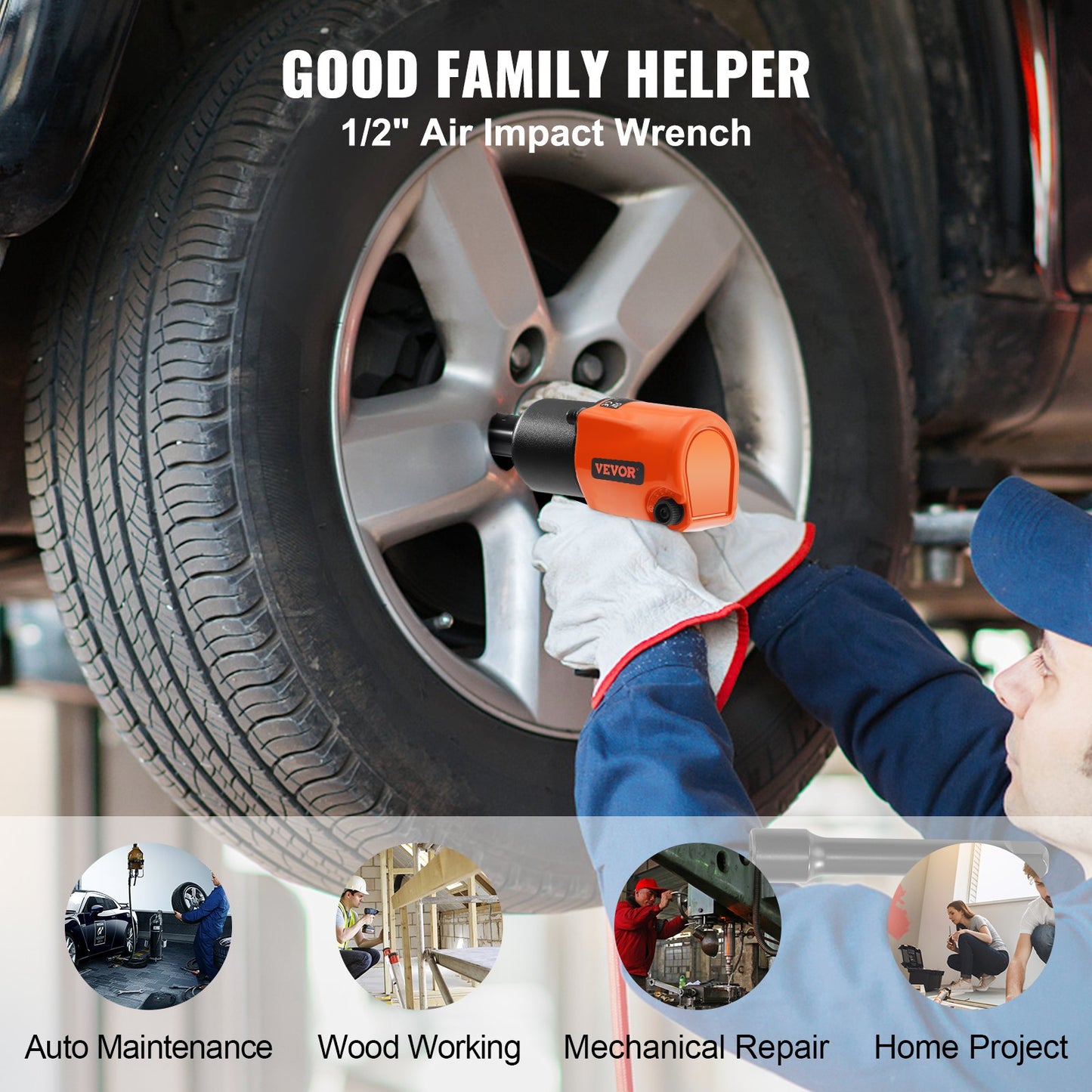Air Impact Wrench 1/2 Square — view 7