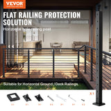 Cable Railing Post Level Deck — view 3