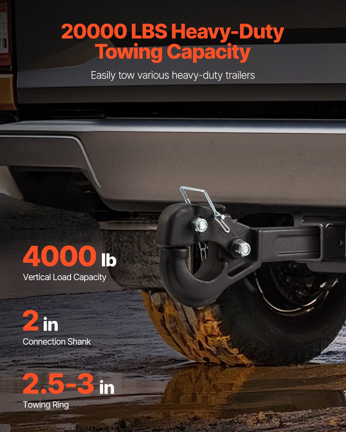 Pintle Hitch 50.4 mm Receiver — view 3